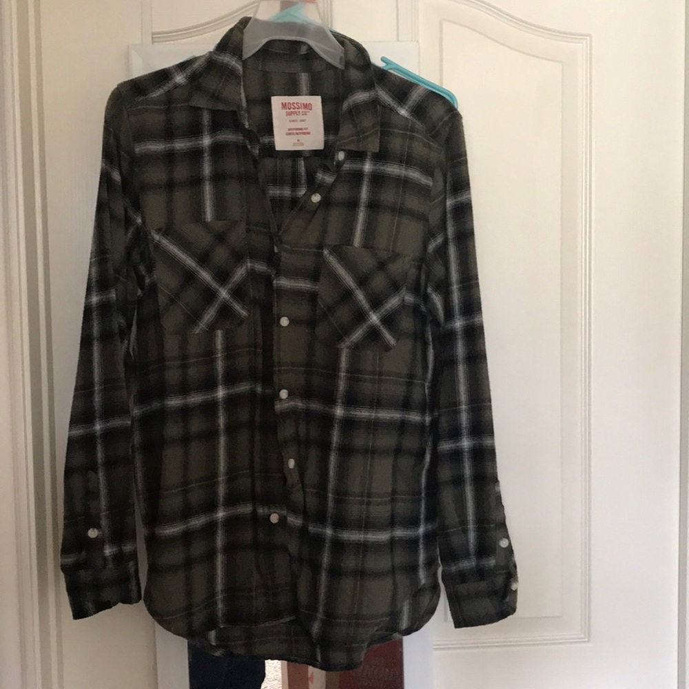 Hunter green Button up shirt :)